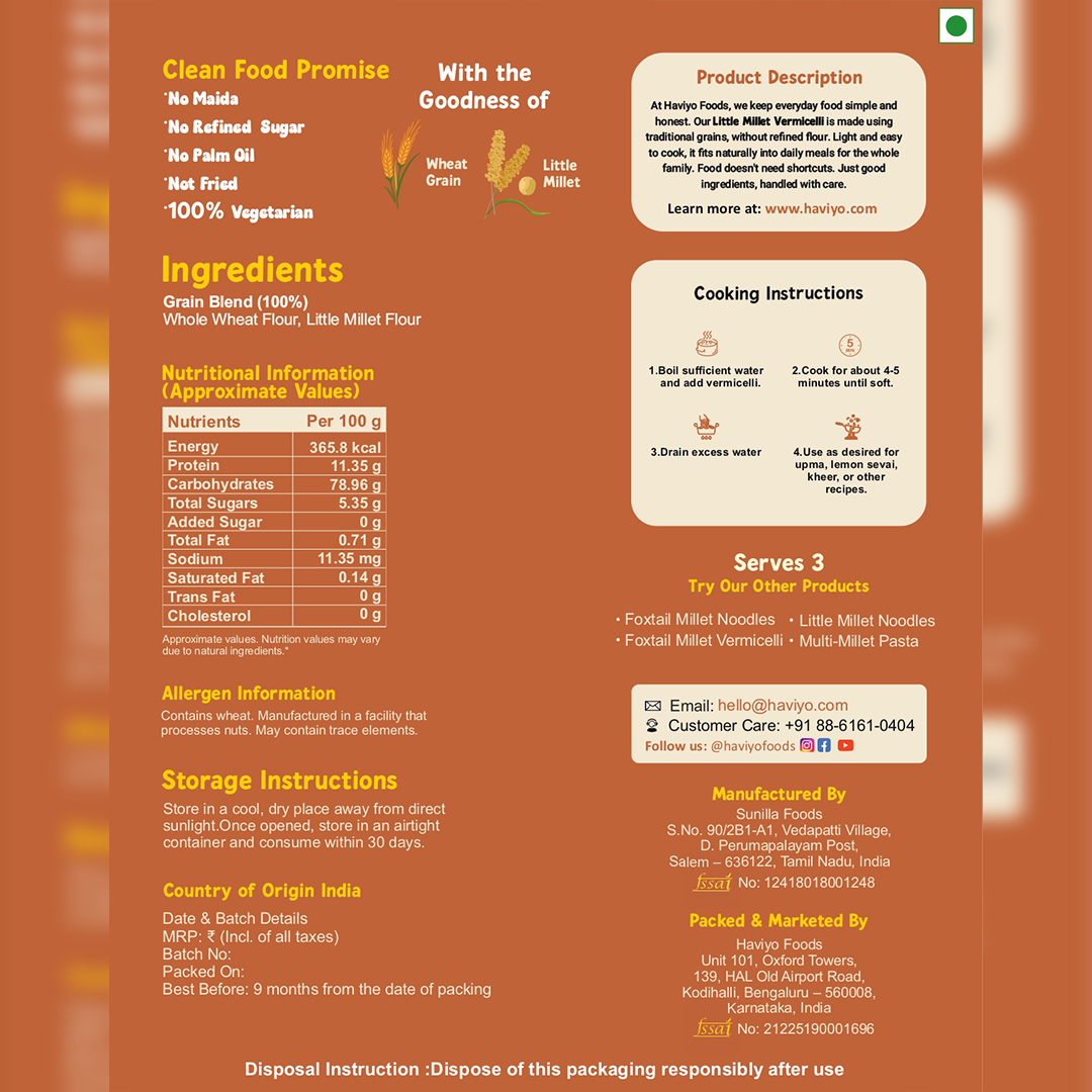 Little Millet Vermicelli