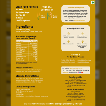 Foxtail Millet Vermicelli